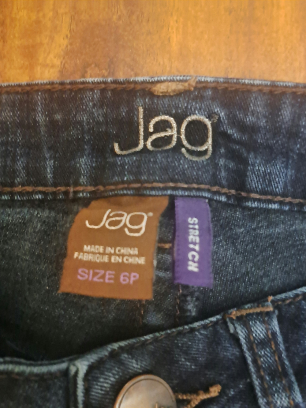Jag Jeans Dark Wash Stretch Flared Women's Jeans Sz 6 P - Picture 2 of 8